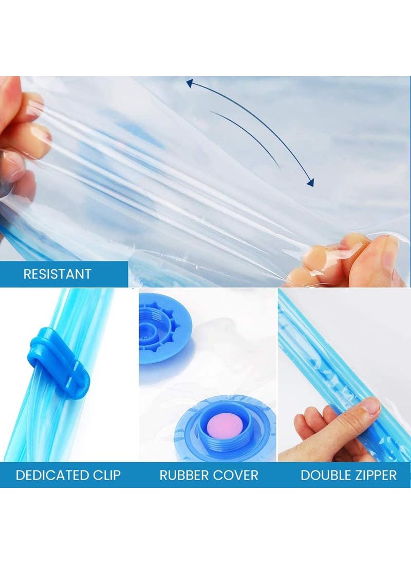 Techmahoday Techmahoday new pace Saver Vacuum Compression Storage Bags with Hand Pump Large 5Pack Plastic  - Image 5