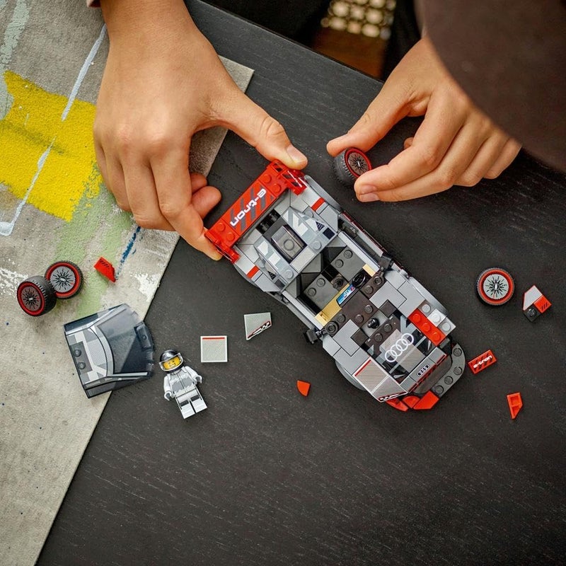 LEGO Speed Champions Audi S1 e-tron quattro Race Car 76921 Building Blocks Toy Car Set - Image 4