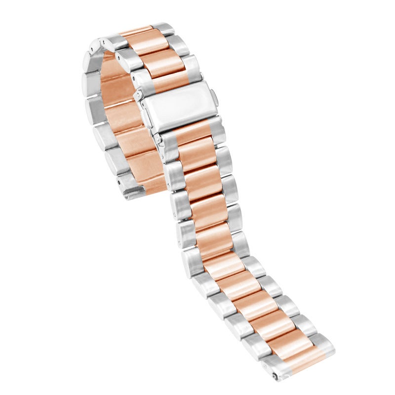 For Samsung Huawei Gt4 Stainless Steel Three Bead Watch Band Apple Watch 9 Apple Three Bead Watch Band - Image 1