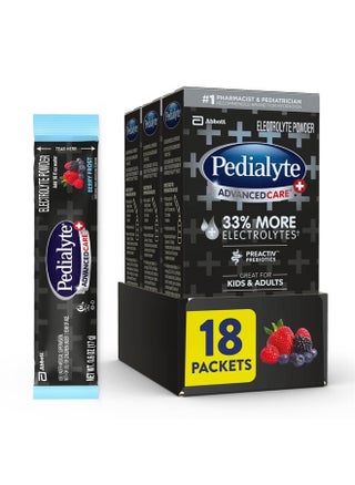 AdvancedCare Plus Electrolyte Powder, with 33% More Electrolytes and PreActive Prebiotics, Berry Frost, Drink Powder Packets, 0.6 oz, 18 Count - pzsku/ZDC80A87D87EE93BEB7C8Z/45/_/1715476309/11a8a6af-ef14-47b4-868e-2c37038356e4