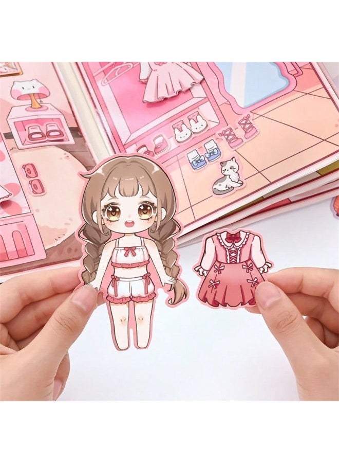 Handmade DIY Busy Sticker Book – Interactive Quiet Book for Kids – Engaging Food  Home Scene Scrapbook – No Cutting Needed – Fun  Educational Activity for Creativity, Focus  Hand-Eye Coordination – Perfect Gift for Girls - Image 3