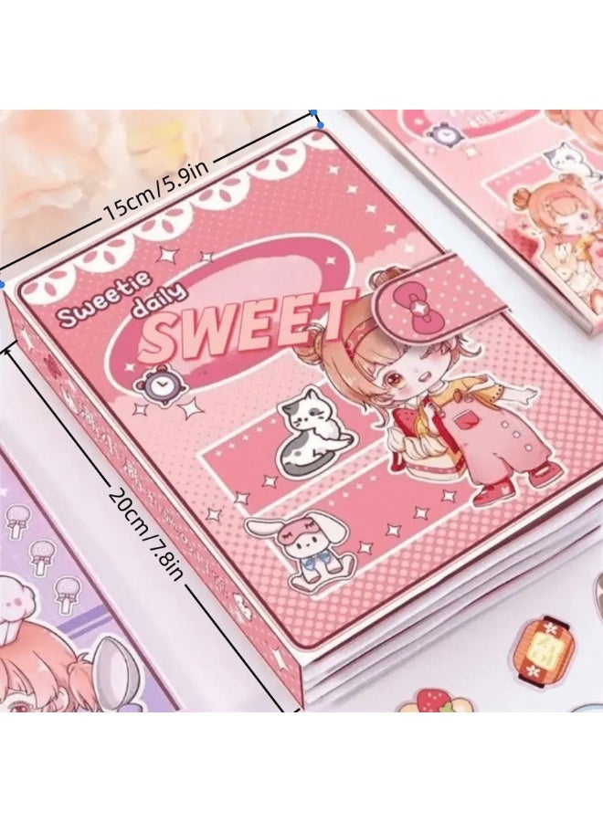 Handmade DIY Busy Sticker Book – Interactive Quiet Book for Kids – Engaging Food  Home Scene Scrapbook – No Cutting Needed – Fun  Educational Activity for Creativity, Focus  Hand-Eye Coordination – Perfect Gift for Girls - Image 5