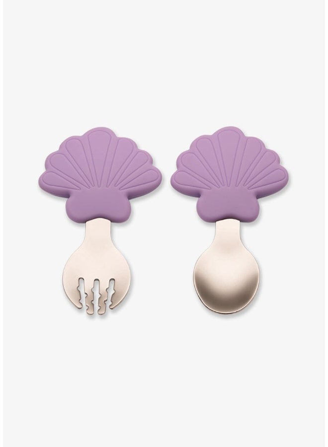 Citron Training Spoon & Fork - Mermaid - Image 1