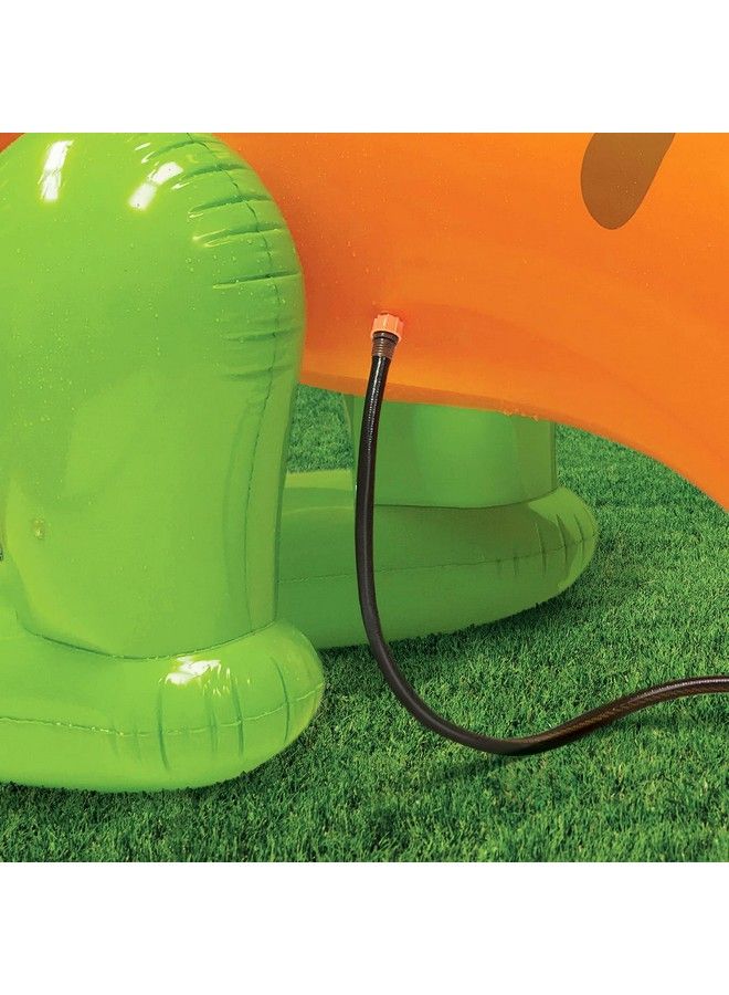 Banzai رشاش تيركس الرعب موندوا الطول: 96 إنش العرض: 80 إنش لعبة مائية قابلة للنفخ في الهواء الطلق للحديقة الخلفية - Image 4