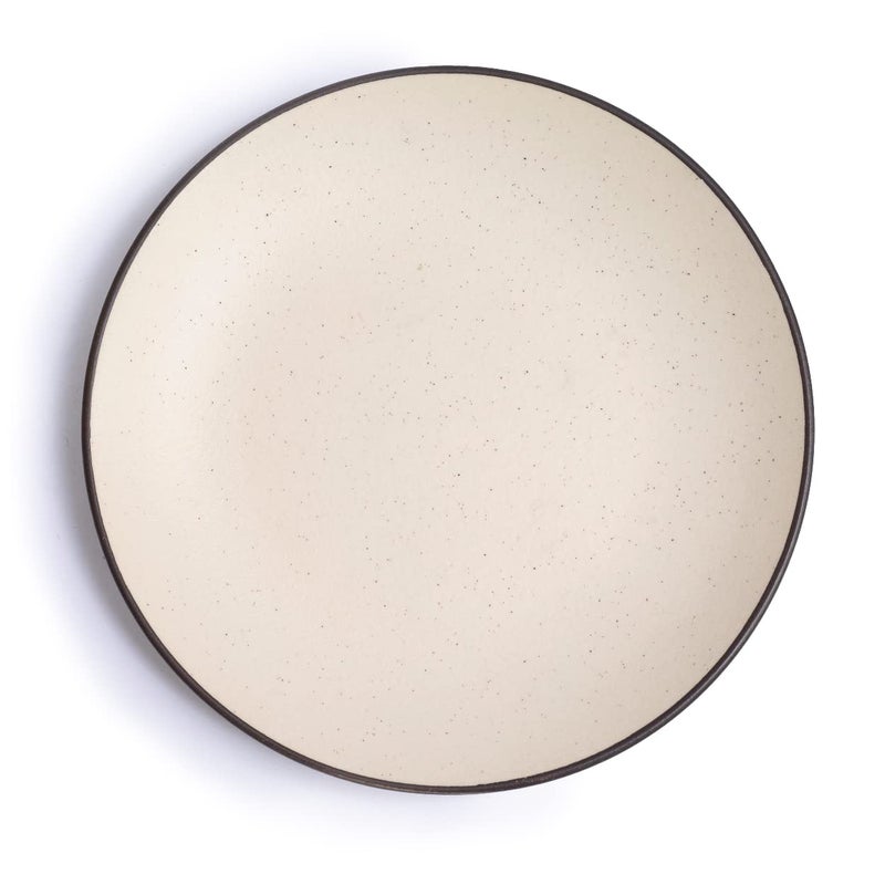 Lupaava Ceramic White Matte Quarter Plates (1 Piece) (D- 7 in, H-1.5 in) - Image 3