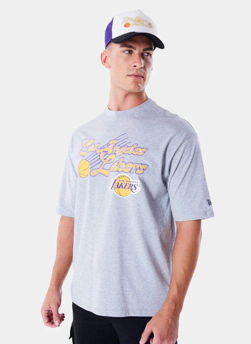 نيو ايرا Men's NBA Los Angeles Lakers Script T-Shirt
