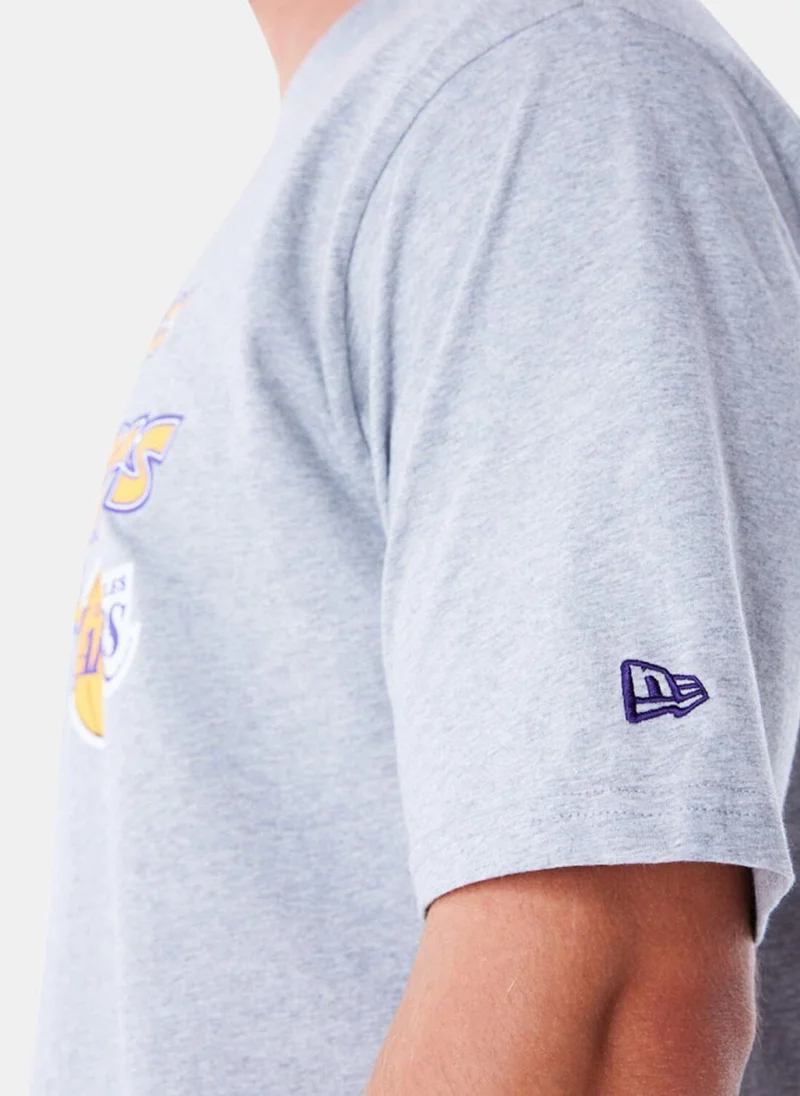 NEW ERA Men's NBA Los Angeles Lakers Script T-Shirt