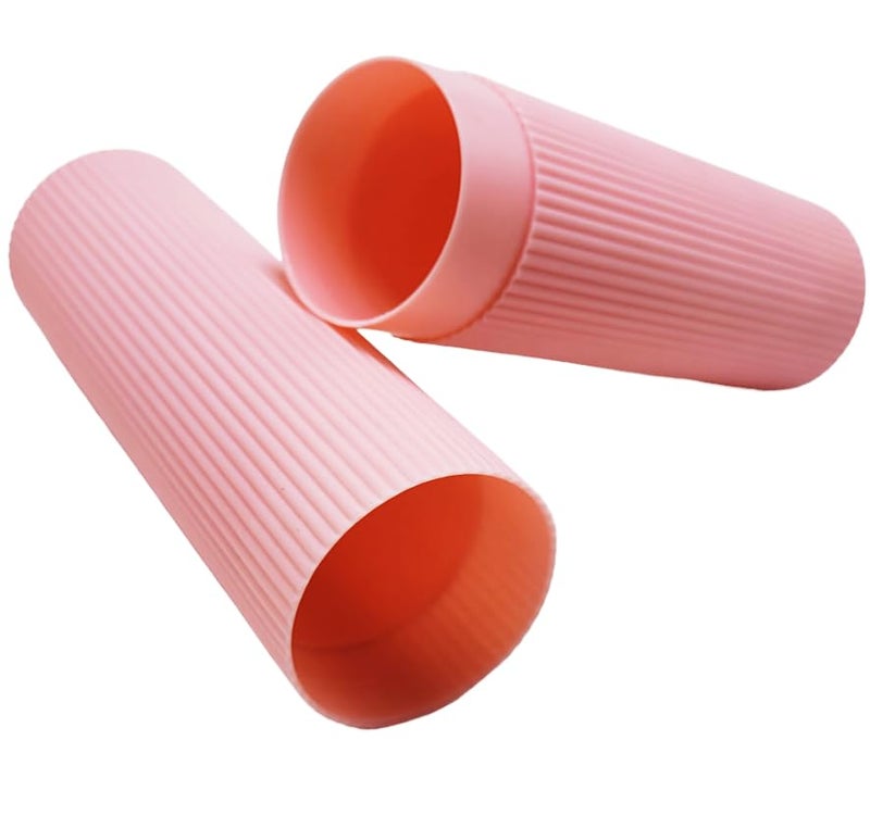 Prostuff.in® Store Portable Tongue Cleaner Holder Case Traveling, Outdoor, Use to Storage & Carry Case Storage Box Cover Organizer Stripe Design Toothbrush Multi Color,1 Pcs - Image 5