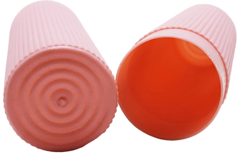 Prostuff.in® Store Portable Tongue Cleaner Holder Case Traveling, Outdoor, Use to Storage & Carry Case Storage Box Cover Organizer Stripe Design Toothbrush Multi Color,1 Pcs - Image 4