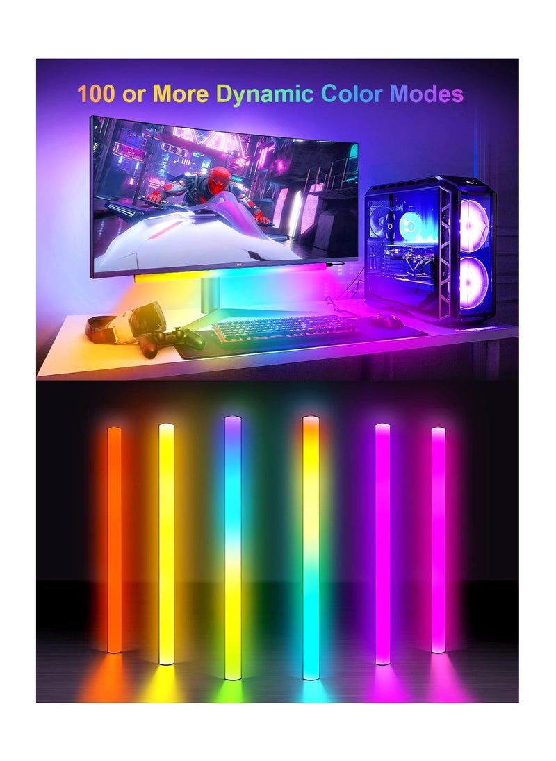SYOSI - Monitor Down Light Bar, RGB Screen Desk Light PC, RGB Light Bar, Dimmable LED Dynamic Rainbow Effect, Adjustable Brightness, Speed and Music, Remote Control Color Change, for Game Room Monitor Desk - Image 1