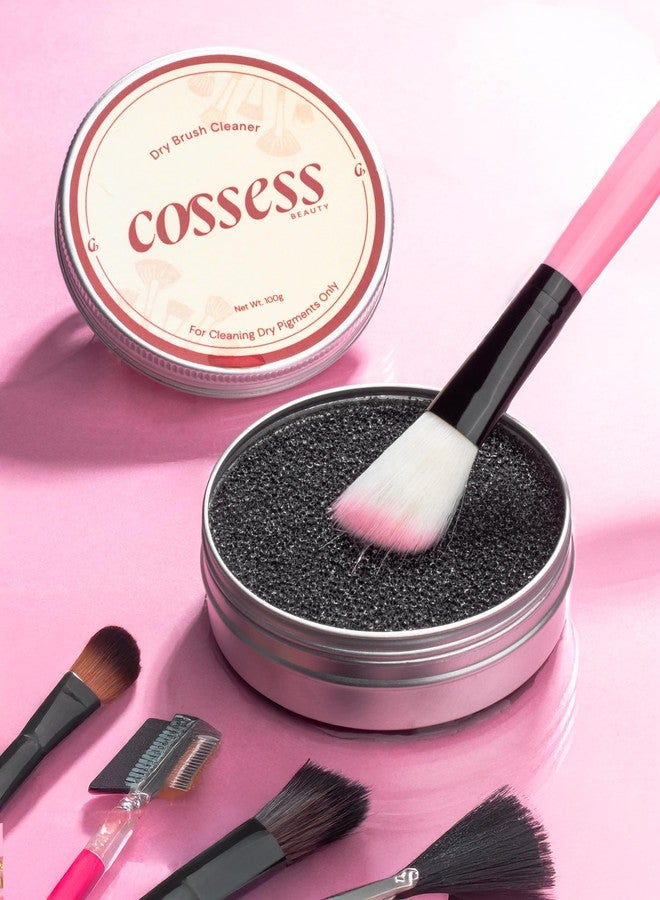 Cossess dry make up brush cleaner| ideal for dry pigments like blush, eyeshadow etc | cleans makeup brush like a pro | Makeup Brush Cleanser - Image 1