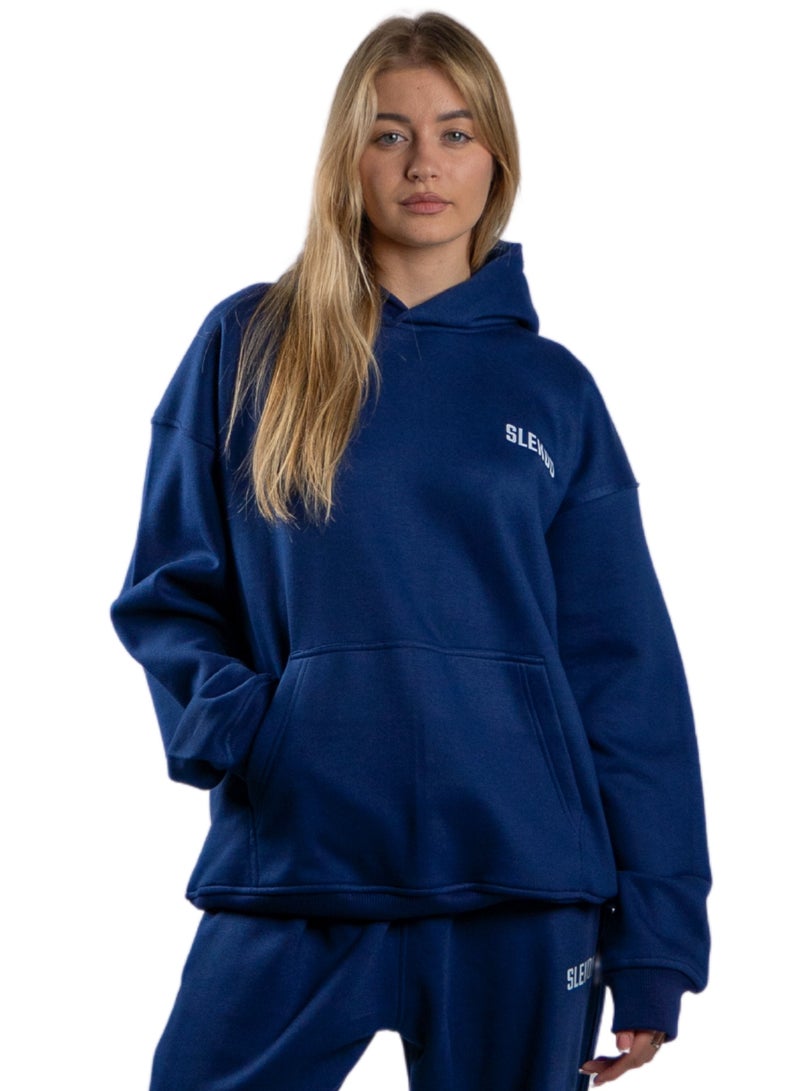 Slekoo Slekoo Oversized Hoodie for Men & Women, Unisex Cotton Fleece Pullover Sweatshirt, Winter 2025 Collection, Casual Streetwear Fashion Sweater  - Image 1