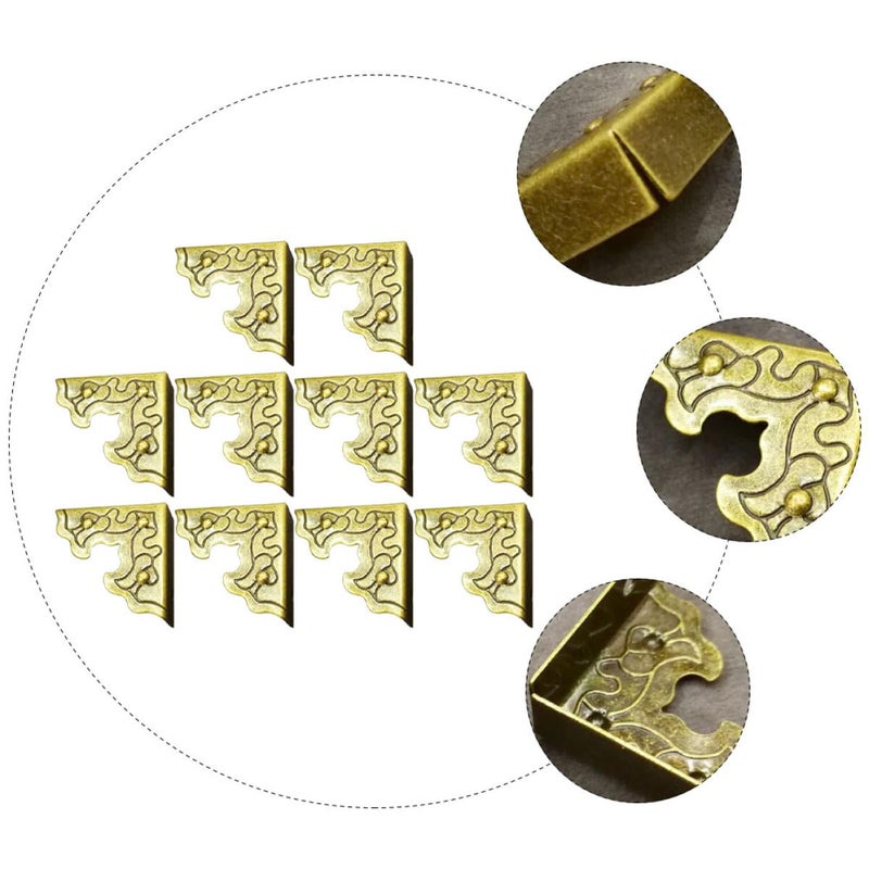 Antique Bronze Corner Protectors 20pcs Furniture Edge Guards Cabinet Door Safety - Image 3