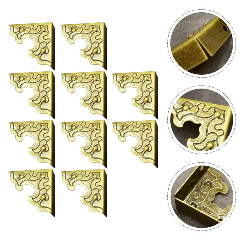 Antique Bronze Corner Protectors 20pcs Furniture Edge Guards Cabinet Door Safety - Image 4