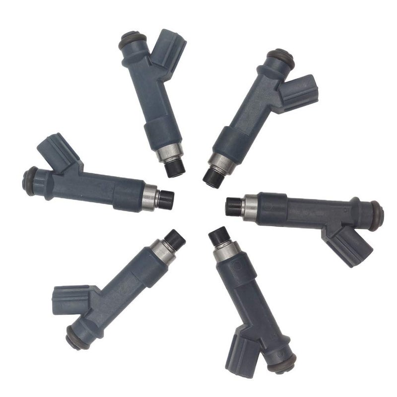 2320939015 6pcs Set Fuel Injectors Gas Nozzles 12 Holes Replacement for 4Runner 20032010 FJ Cruiser 20072009 Tacoma Tundra 20052011 40L 232500P030 2325031010