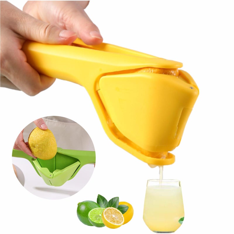 iStarcas Lemon Squeezer Effective at Squeezing Out Juice EasytoUse Very Sturdy Lemon Juicer Lime Squeezer Citrus Juicers Lemon Juicer Squeezer to Squeeze Lemons Lime Citrus OrangeYellow