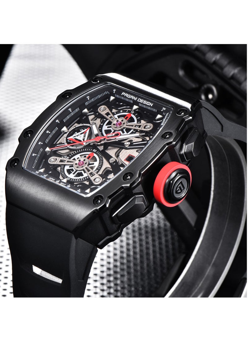 باغاني ديزاين ساعات الكوارتز للرجال كرونوغراف تونيو الفولاذ المقاوم للصدأ ساعات المعصم الرياضية للرجال - Image 3