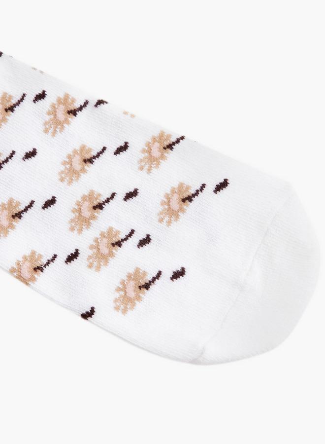 Flora Bella By Shoexpress Pack of 5 Ankle Length Cotton Socks - Image 3