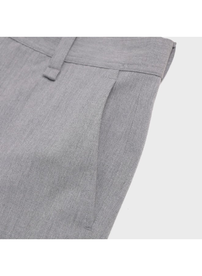 Zara Men's Fashion Business Casual Zip-front Non-stretch Straight-leg Pants - Image 5