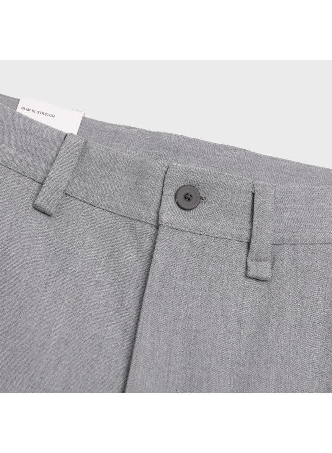 Zara Men's Fashion Business Casual Zip-front Non-stretch Straight-leg Pants - Image 4