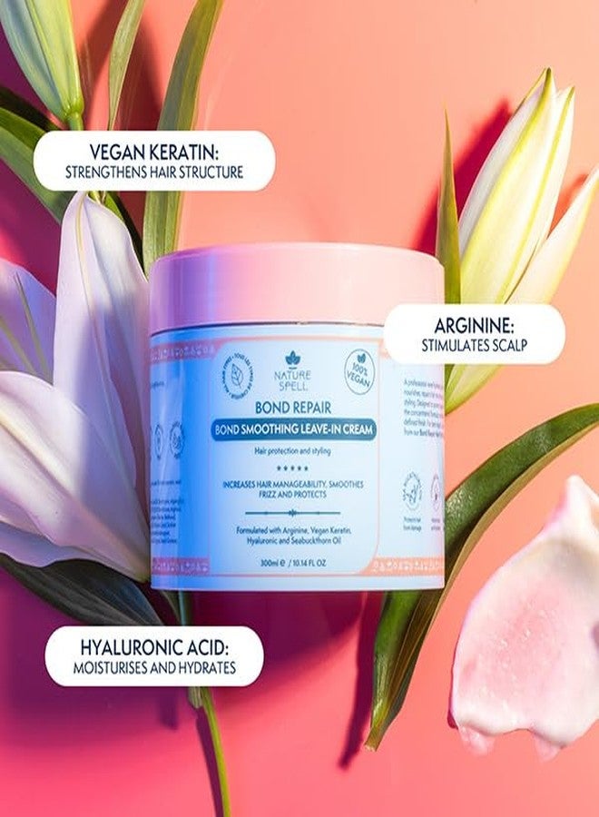 Nature Spell Bond Repair Leave in Cream For All Hair, Protection & Styling, Leave in Conditioner, Vegan,10.14 Fl Oz - Image 3