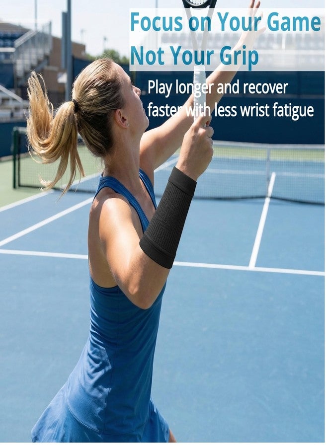 KEKING® Compression Wrist Sleeves for Women Men, 1 Pair, Premium Wrist Support Bands for Carpal Tunnel, Improve Circulation & Recovery, Tendonitis, Tennis, Sports - Wrist Brace Wrist Wraps, Black S - Image 4