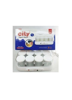 City Homemade Yogurt Maker, 1 Liter Milk Capacity, Makes 8 Cups, Model 2725617266219, White  - Image 2