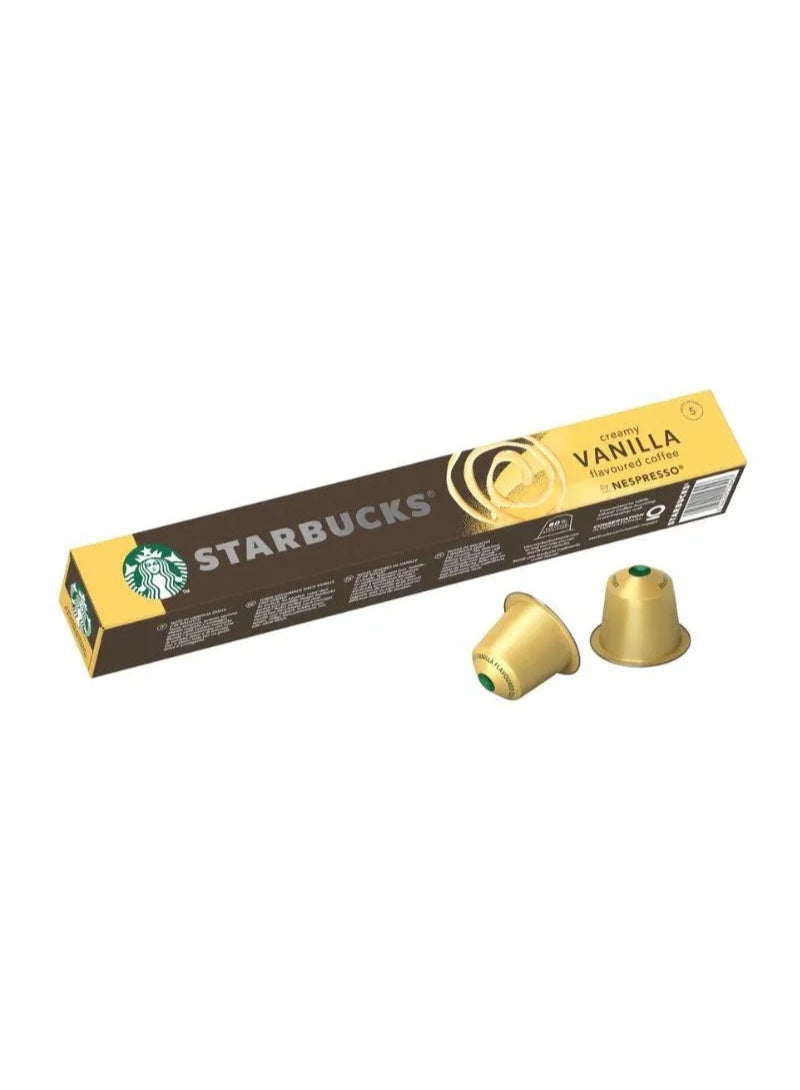 Starbucks Creamy Vanilla Flavoured Coffee Capsules - 10 Capsules