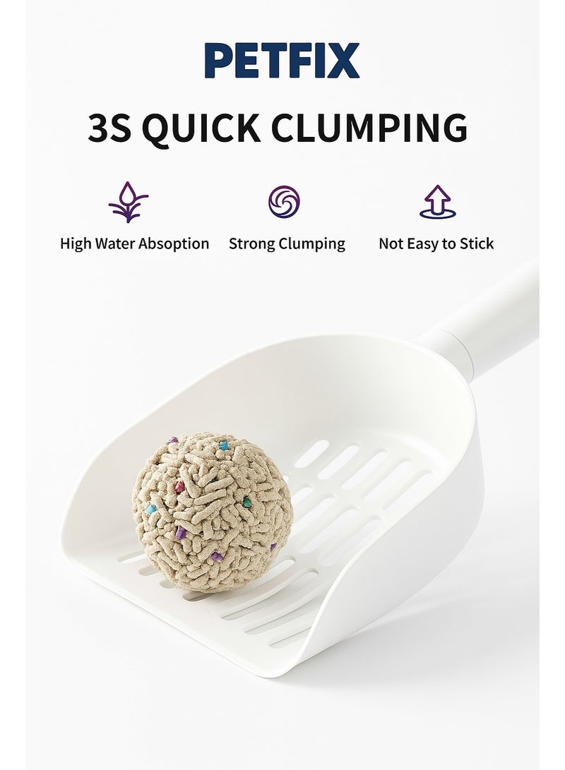 PetFix Tofu Mixed Cat Litter, Scented, Fast Clumping, Odor Control, Dust-Free, Eco-Friendly & Natural  Flushable, Gentle for Cats & Kittens - Image 2