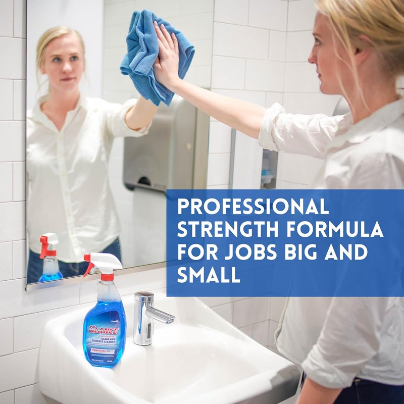 Glance CBD539636 Powerized Professional Glass & Surface Cleaner, Streak Free Commercial Ammoniated Window Spray, Ready-to-Use, 32-Ounce - Image 4