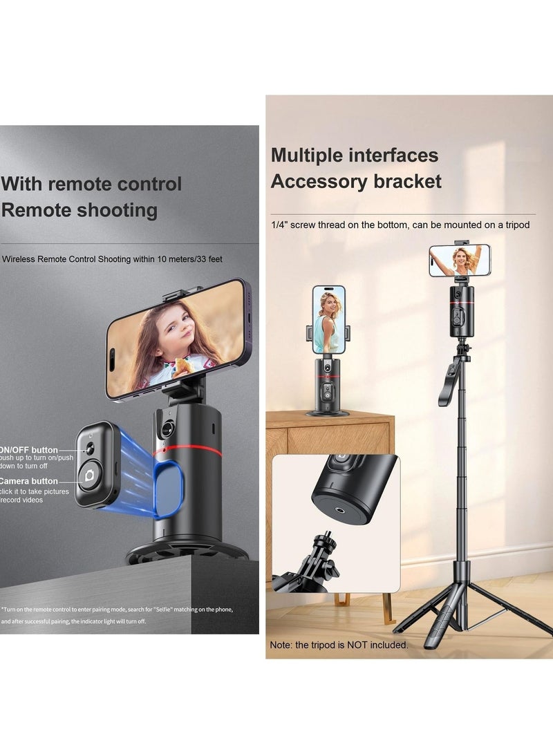 General Automatic face tracking tripod with remote control  360° rotation of the smart tracking stand Video vlog  live stream content creator tools are essential  no app required  - Image 4