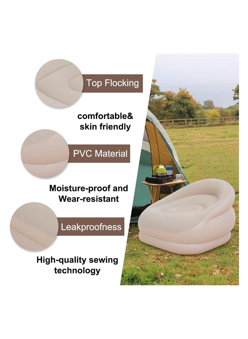 FULL JOY Single Inflatable Air Sofa, Double Inflatable Chair for Adults Portable for Indoor Living/Camping/Outdoor Activities - Image 3
