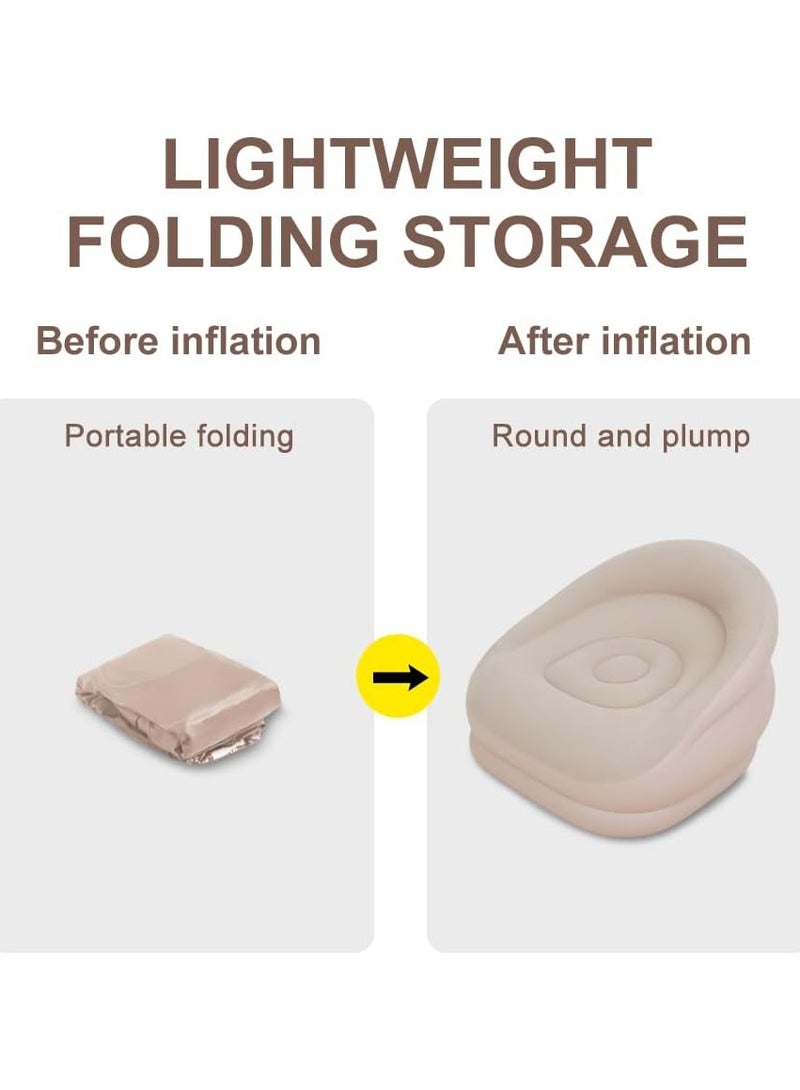 FULL JOY Single Inflatable Air Sofa, Double Inflatable Chair for Adults Portable for Indoor Living/Camping/Outdoor Activities - Image 4