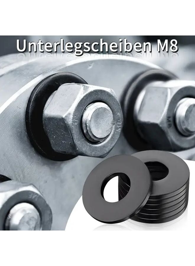 50 Pcs M8x16mm Flat Washers Nylon Material DIN9021 ISO703 Body Screw Threaded Rod - Image 4
