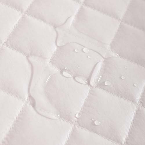NTBAY 2 Pack Waterproof Crib Mattress Protector, Quilted 28"x52" Toddler Fitted Sheet - Machine Washable - Soft and Breathable Mattress Pad Cover for Crib, Nursery, Daycare, Cot, Pink - Image 4