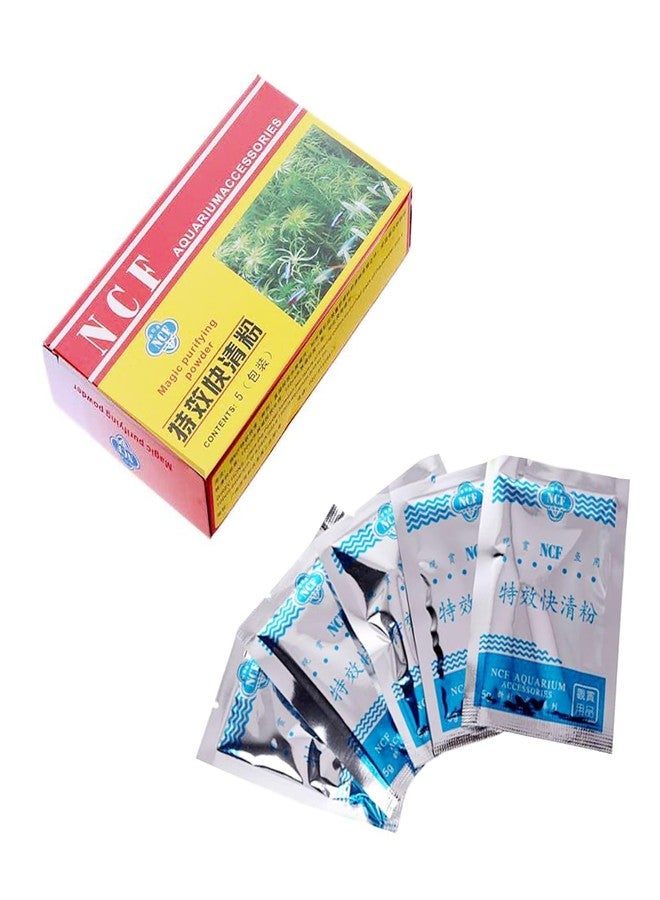 TRADESK Anky NCF Magic Purifying Powder | Aquarium Cloud Remover | Crystal Clear Water & Healthy Fish | 5 Pouch in 1 Pack | - Image 1