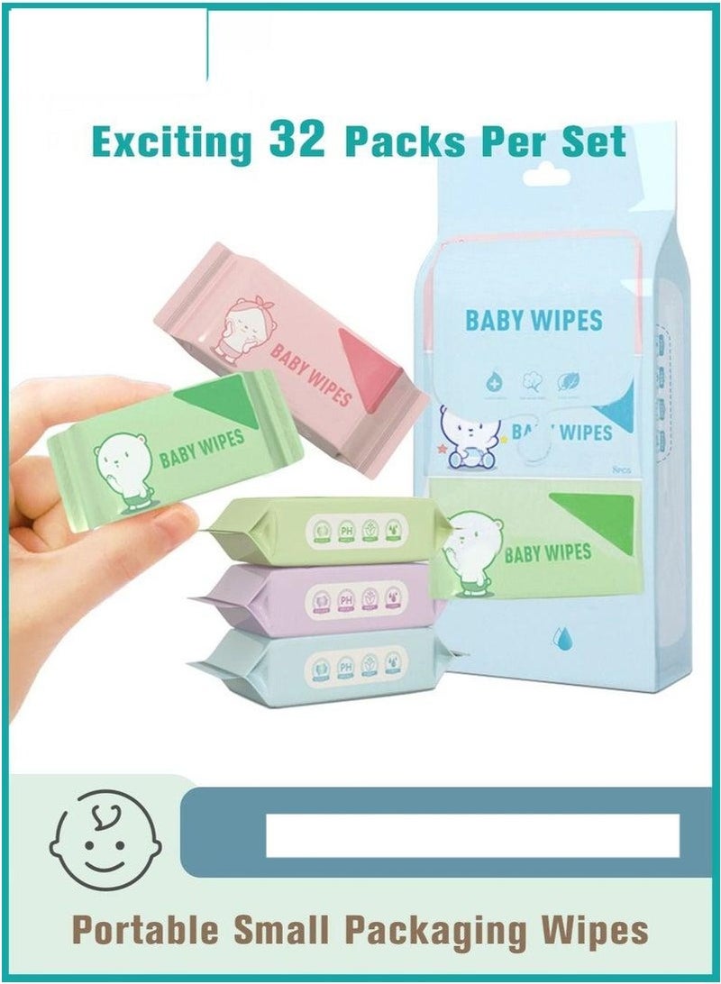 Aixiao Portable Mini Wet Wipes, Hand & Mouth Cleansing Tissue Paper for Babies, Students, and Children High Quality - Image 1