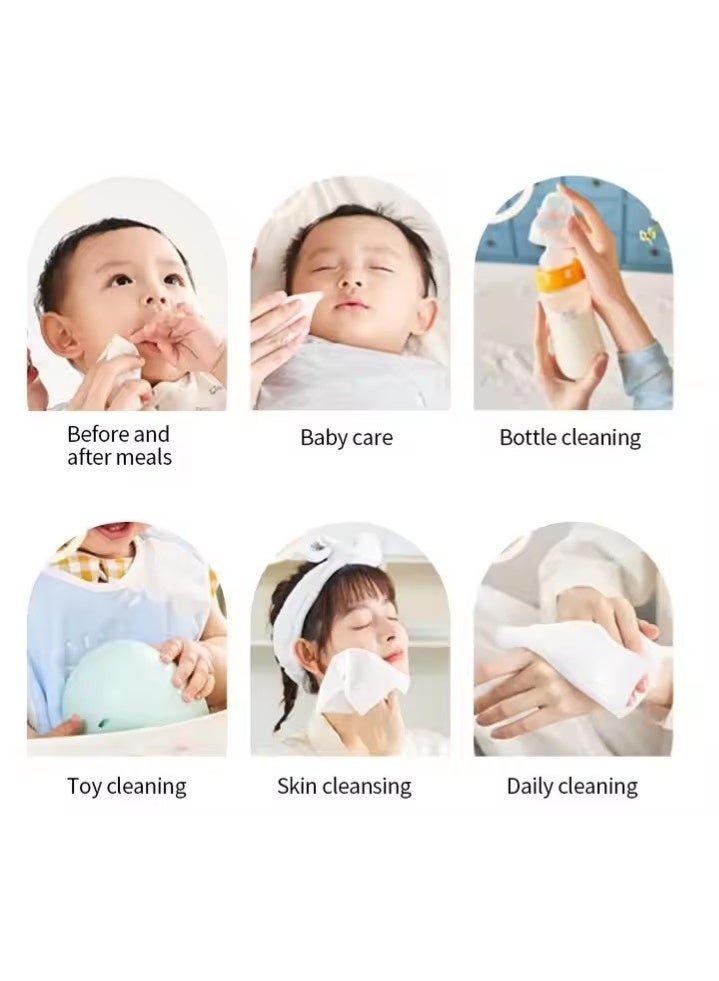 Premium Baby Wet Wipes 80 Sheets – Soft Moisturizing Wipes for Diaper Change, Hands and Face Cleaning for Sensitive Skin - Image 2