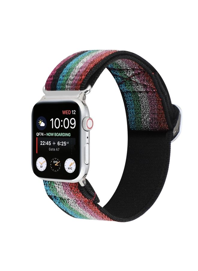 Replacement Strap Metal Japanese Buckle Elastic Nylon Watch Band For Apple Watch Ultra 49mmWatch Ultra 2 49mm / Series 987 45mm / SE 3SE 26SE54 44mm / 321 42mm 12