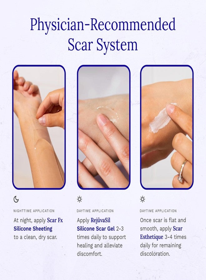 Rejuvaskin Scar Fx Silicone Sheeting, 1 Inch x 12 Inches Silicone Tape for Long Surgical Scars, 1 Sheet, Soften, Flatten & Reduce The Appearance of Scars - Image 4