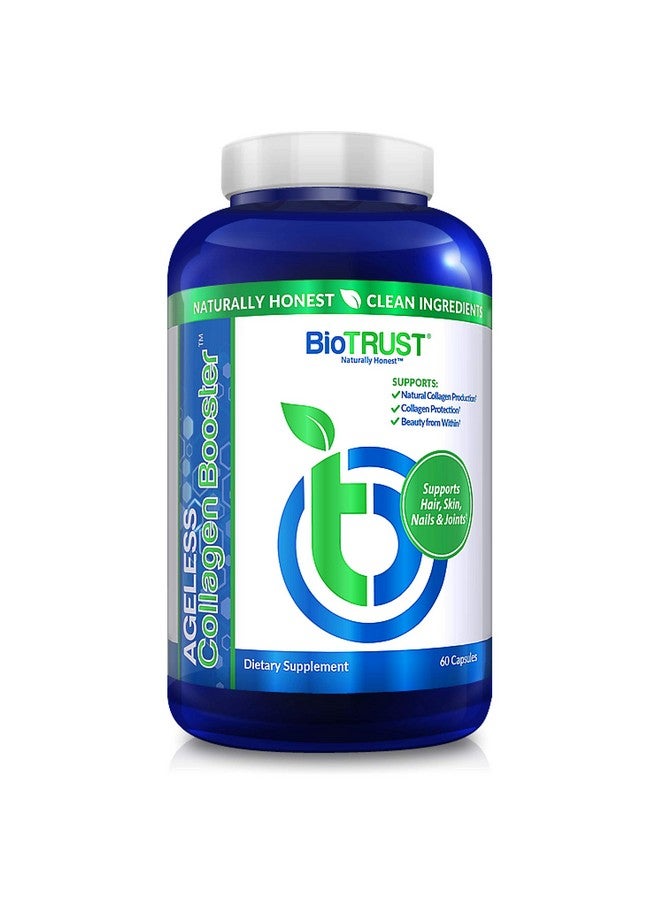 BioTrust Ageless Collagen Booster Powerfully Support Beauty From Within Plantbased Collagen Builder Glowing Skin Gorgeous Hair Beautiful Nails Healthy Joints 60 Capsules (30 Servings) - Image 2