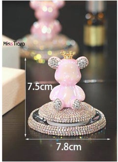 MissTiara Diamond Bear Aromatherapy Ornament  for Car and home Air Freshener Multicolour  - Image 4