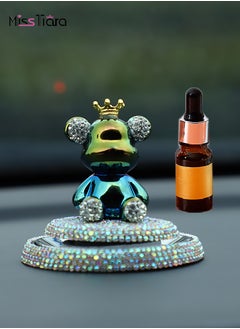 MissTiara Diamond Bear Aromatherapy Ornament  for Car and home Air Freshener Multicolour  - Image 1