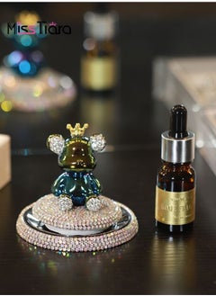 MissTiara Diamond Bear Aromatherapy Ornament  for Car and home Air Freshener Multicolour  - Image 2