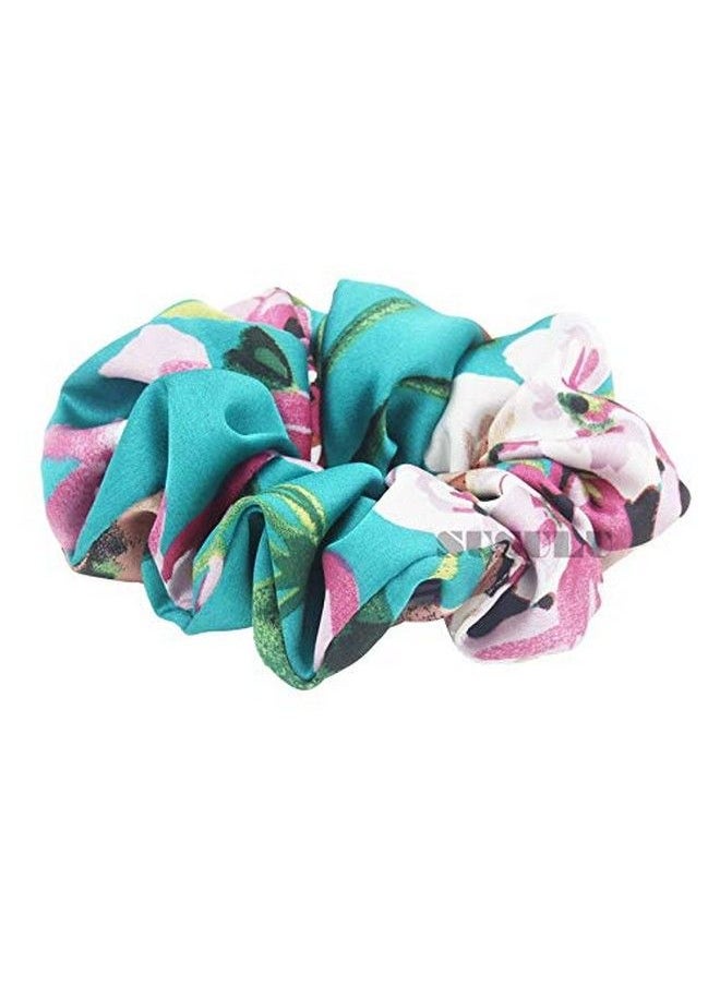 Fameza FAMEZA Women's Country Small Floral Chiffon Fabric Hair Scrunchies (Roses Flower Mix | 6pcs)  - Image 4