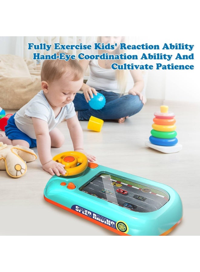 HPMY Car Racing Adventure Toy with Steering Wheel, Racing Adventure Car Steering Wheel Driving Games for Age 3+ Year Old with Musical for Boys and Girls Xmas Birthday Gift - Image 5