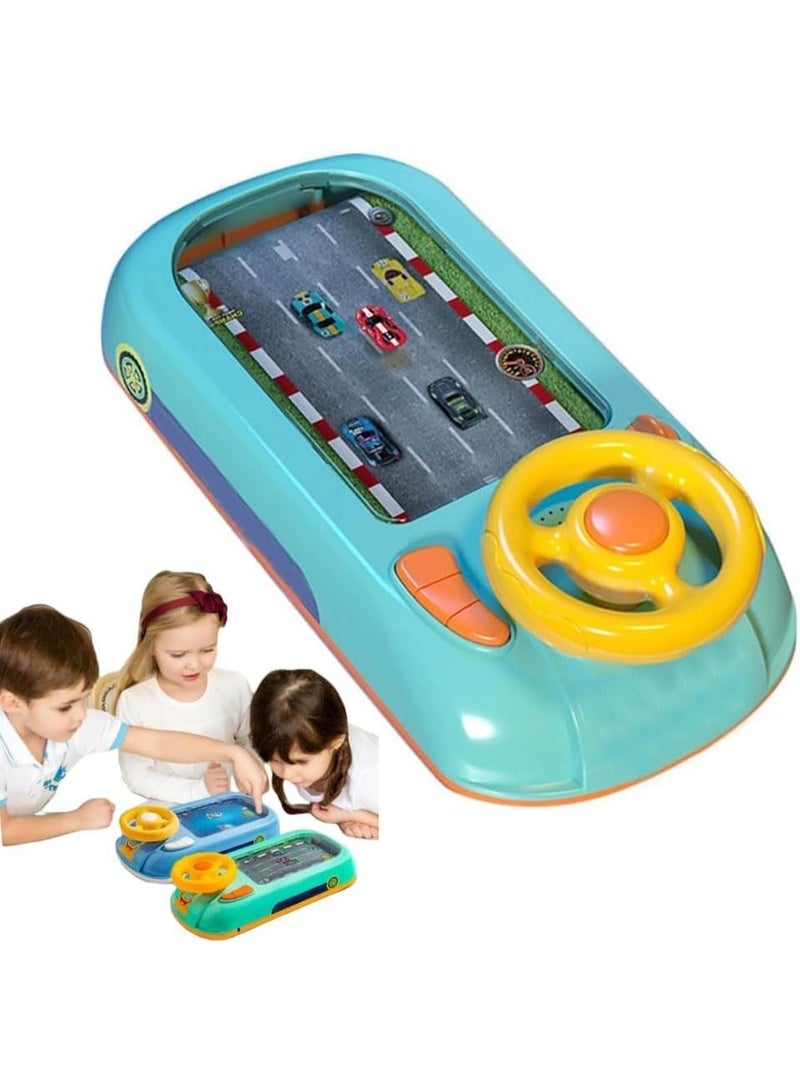 HPMY Car Racing Adventure Toy with Steering Wheel, Racing Adventure Car Steering Wheel Driving Games for Age 3+ Year Old with Musical for Boys and Girls Xmas Birthday Gift - Image 1