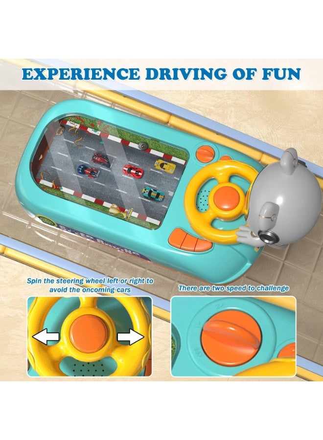 HPMY Car Racing Adventure Toy with Steering Wheel, Racing Adventure Car Steering Wheel Driving Games for Age 3+ Year Old with Musical for Boys and Girls Xmas Birthday Gift - Image 4