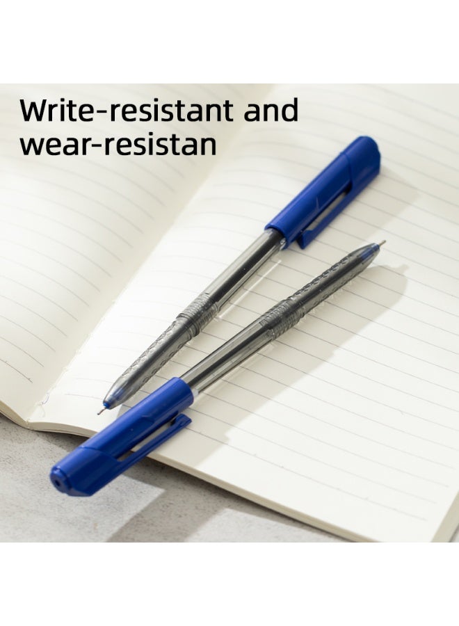 Deli أقلام حبر جاف دلي Q00930 على شكل سهم، نقطة رفيعة 0.7 مم، حبر أزرق، كتابة سلسة مع قبضة مريحة، عبوة 12 قلم. - Image 2
