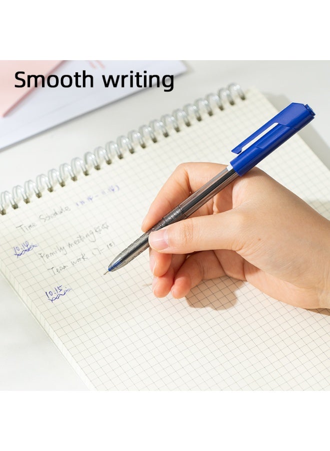 Deli أقلام حبر جاف دلي Q00930 على شكل سهم، نقطة رفيعة 0.7 مم، حبر أزرق، كتابة سلسة مع قبضة مريحة، عبوة 12 قلم. - Image 4